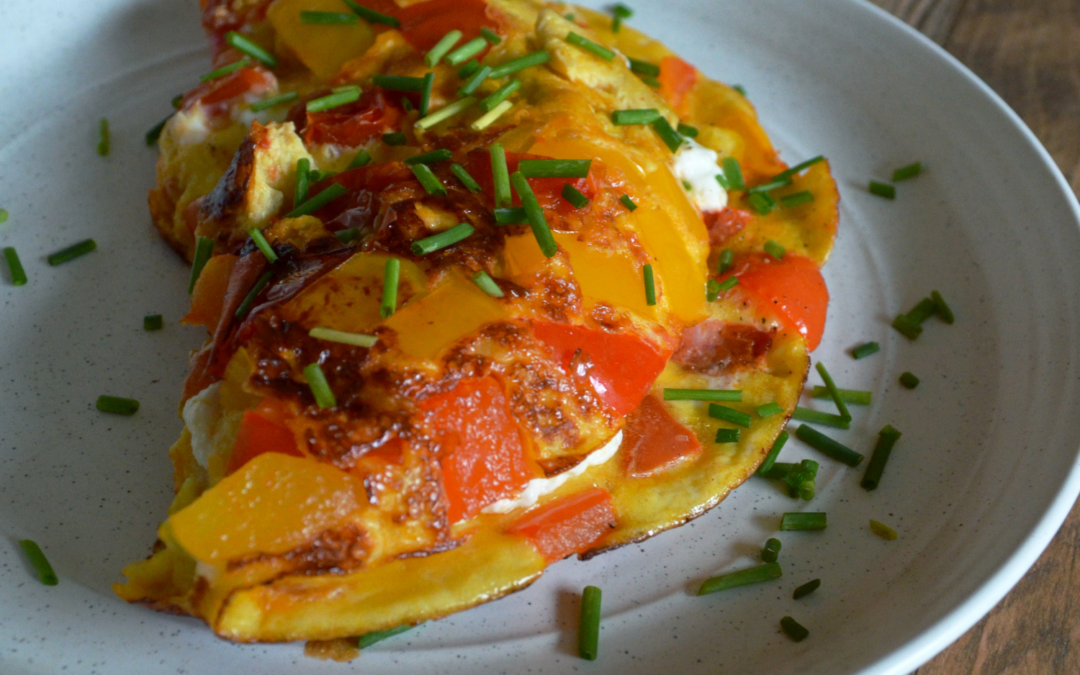Pepper and Tomato Omelette (low-FODMAP)