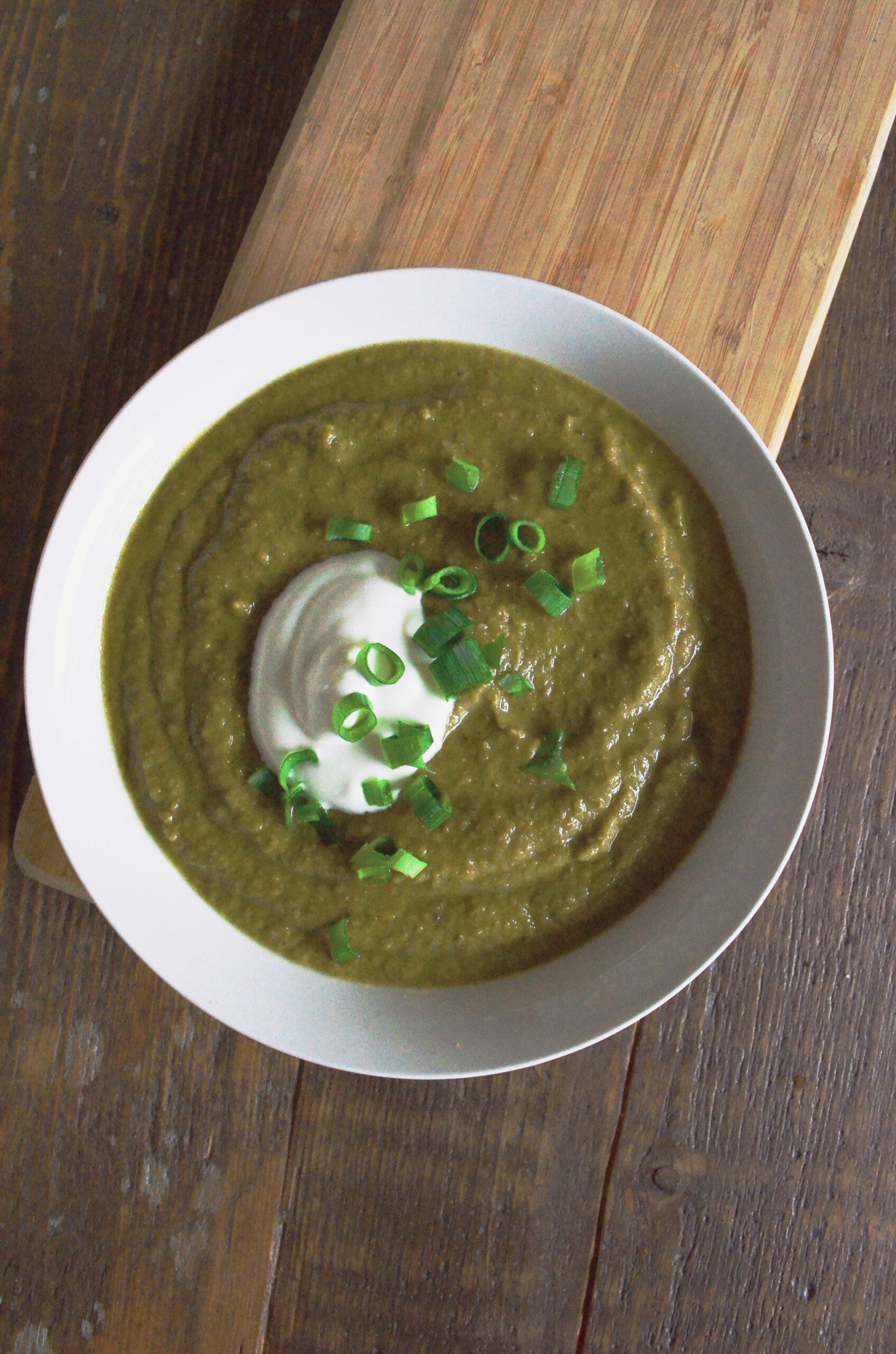 Broccoli and lentil soup